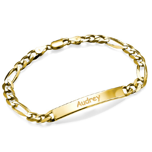 Women's ID Bracelet in 18k Gold Plating