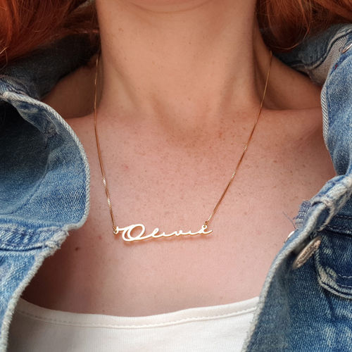 Signature Style Name Necklace - 10k Gold