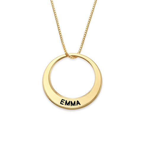 Multiple Ring Necklace in Gold Plating