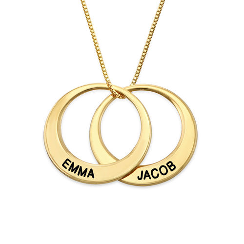 Multiple Ring Necklace in Gold Plating