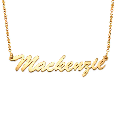 Name Necklace in Gold Plating