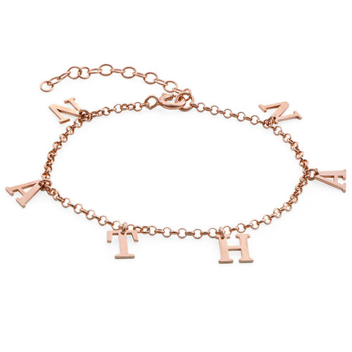 Name Bracelet in Rose Gold Plating