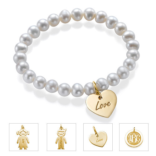 Pearl Charms Bracelet