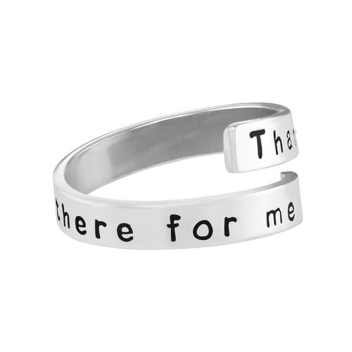 Engravable Ring Wrap in Sterling Silver