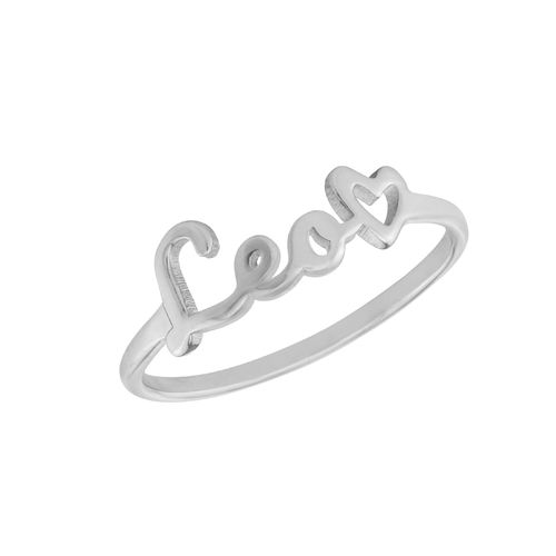 Script Name Ring in Silver