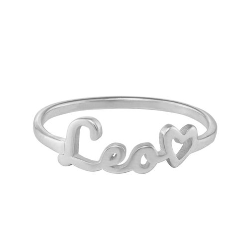 Script Name Ring in Silver