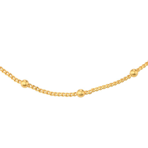 Bobble Chain in gold Plating